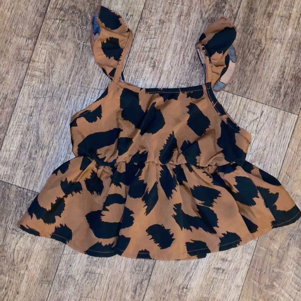 Cute Boutique-Style Animal Print Top / Shirt - Toddler Girl